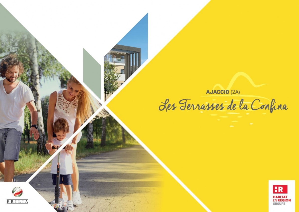 Couverture plaquette de présentation Résidence Erilia "Les Terrasses de La Confina, Corse (2A)"